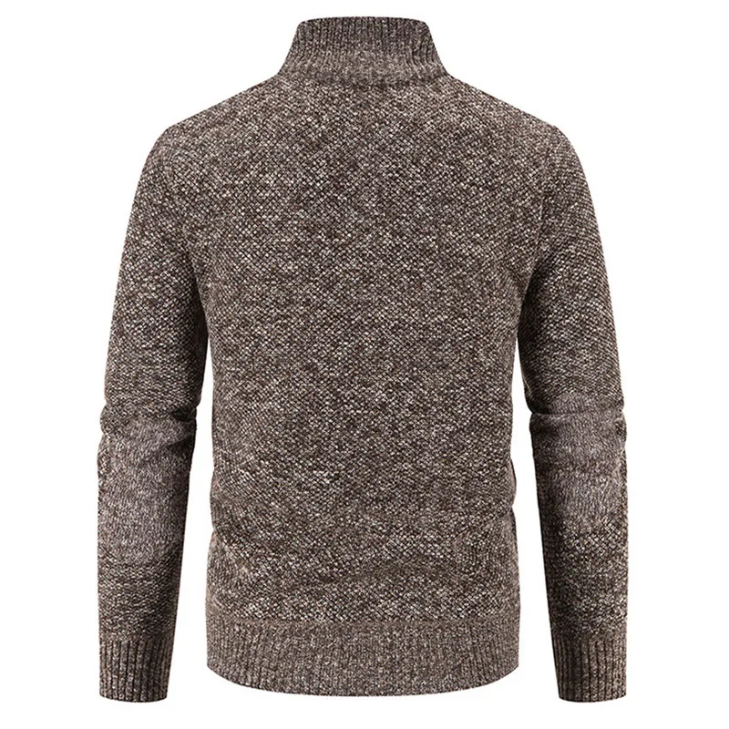 Мужской трикотажный кардиган свитеры с воротником-стойкой свитер на молнии
