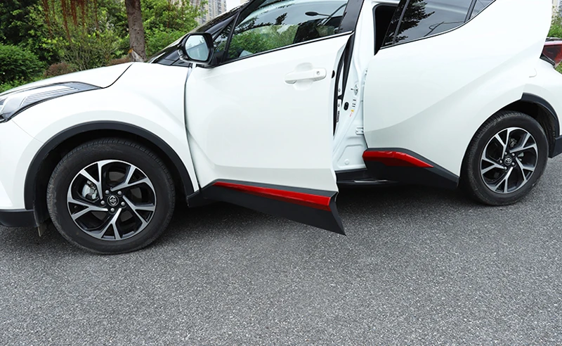 Для Toyota C-HR CHR (AX10) 2019 2020 автомобильные аксессуары ABS хром красный молдинг накладка