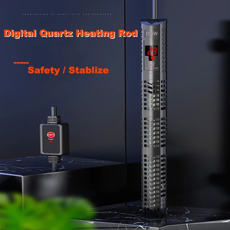 

LCD Digital Aquarium Heater Rod aquecedor para aquario Constant Heating Rod Fish Tank Quartz Glass Heater Rod TEMP Control