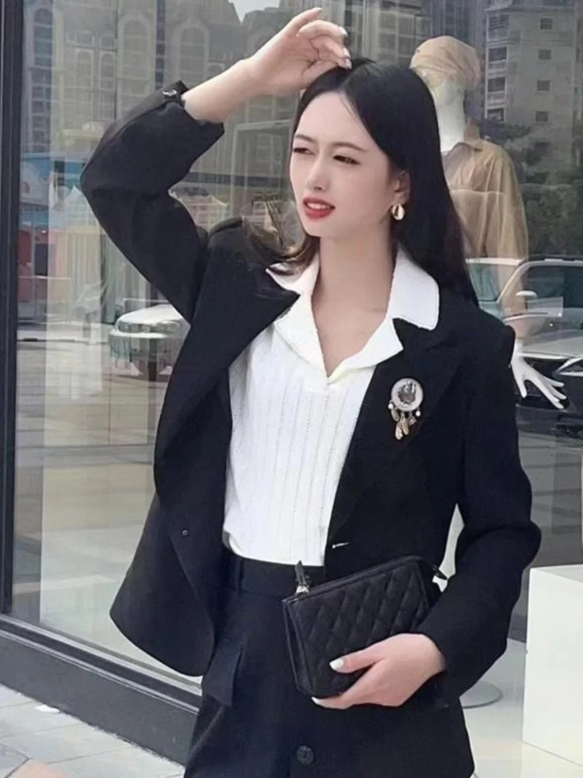 Girdear Amashi страусиный танец большая брендовая брошь женский значок ювелирные