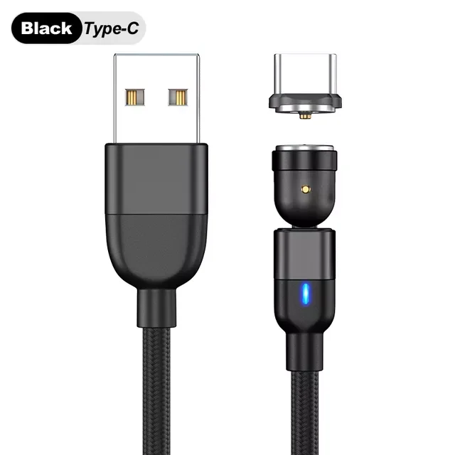 

Micro USB Cable For iPhone 13 12 11 XS X 8 Mobile Phone Type-c Charging Magnet Charger Wire Cord