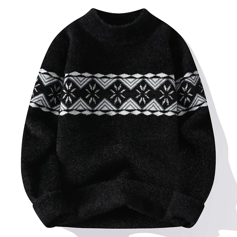 Autumn/Winter New Men's Sweater Quick Selling Export Quality Knitted Top Casual Scene Letter Jacquard For Youth Student