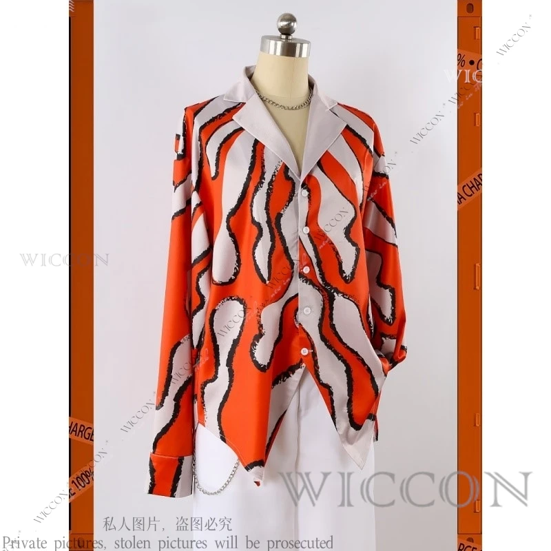 CHARISMA Косплей Костюм Очки Charisma Cos House Order Женщина Мужчина Рубашка + Брюки Ожерелье