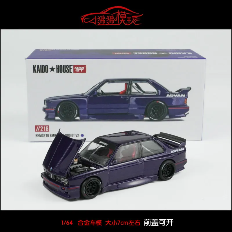 Фото Модель автомобиля MINI GT 1:64 KAIDO 1:64 House BMW M3 E30 Works EF, литая модель из сплава, коллекционные модели для взрослых, игрушки для мужчин. №5