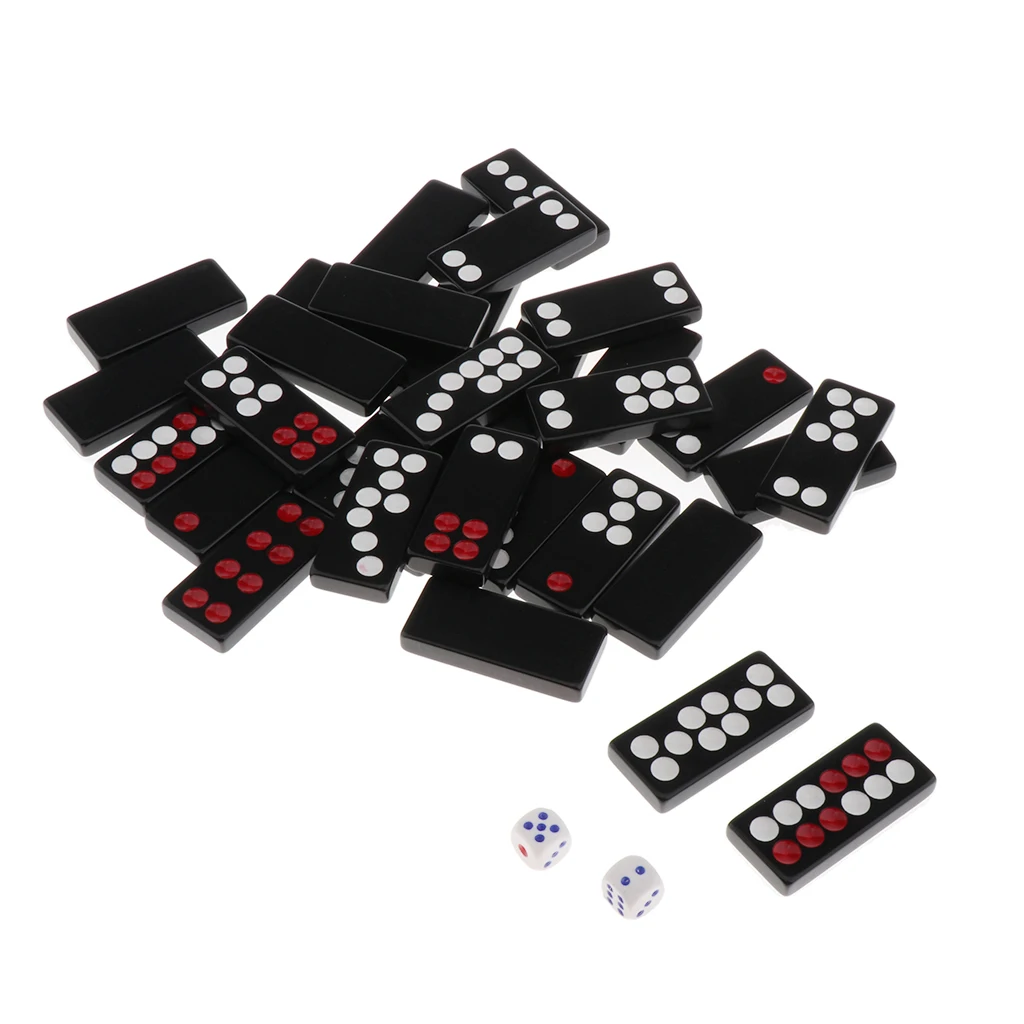 32 шт. китайская антикварная плитка для пайетки Pai Gow с 2 кубиками в пластиковой