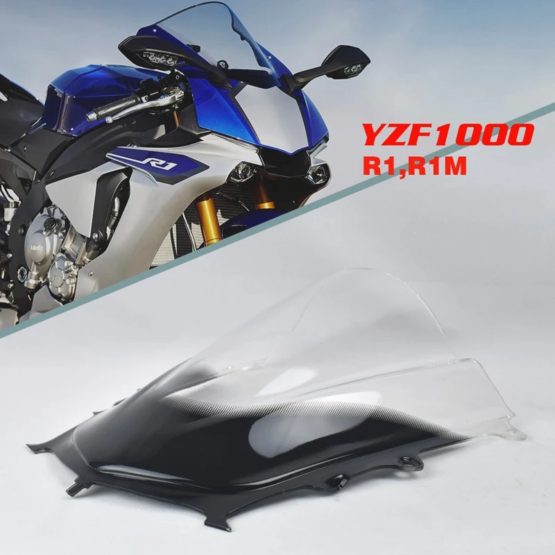 

Motorcycle Screen Windshield Fairing Windscreen Baffle Wind Deflectors For YAMAHA R1 R1M YZF1000 2015-2018