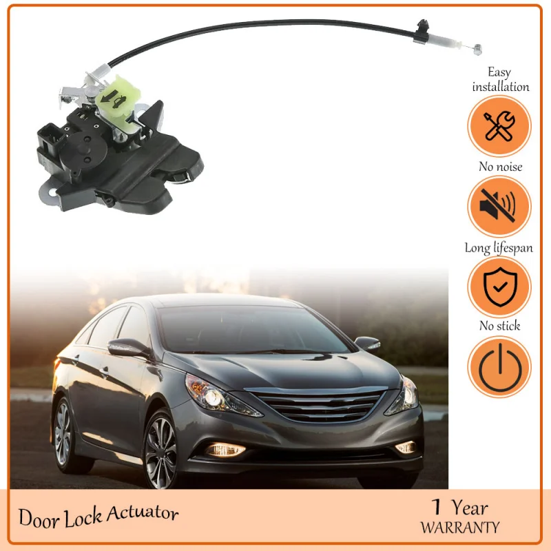 Фото Привод замка крышки багажника задней двери для Hyundai Sonata, oem 2011-2015 гг. 81230-3Q000, 81230-3S000, 812303S000, 812303Q000, 81230-3S010 №1