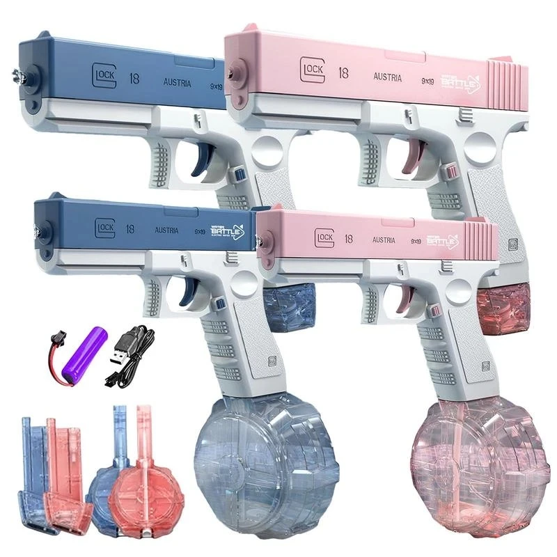 

Playing With Water In Spring Summer Adult Boys And Girls Electric Automatic Continuous Launch Water Gun Toy High Pressure Guns