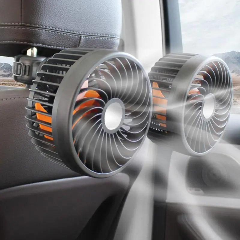 Портативный вентилятор для автомобиля с USB-зарядкой 12 В
