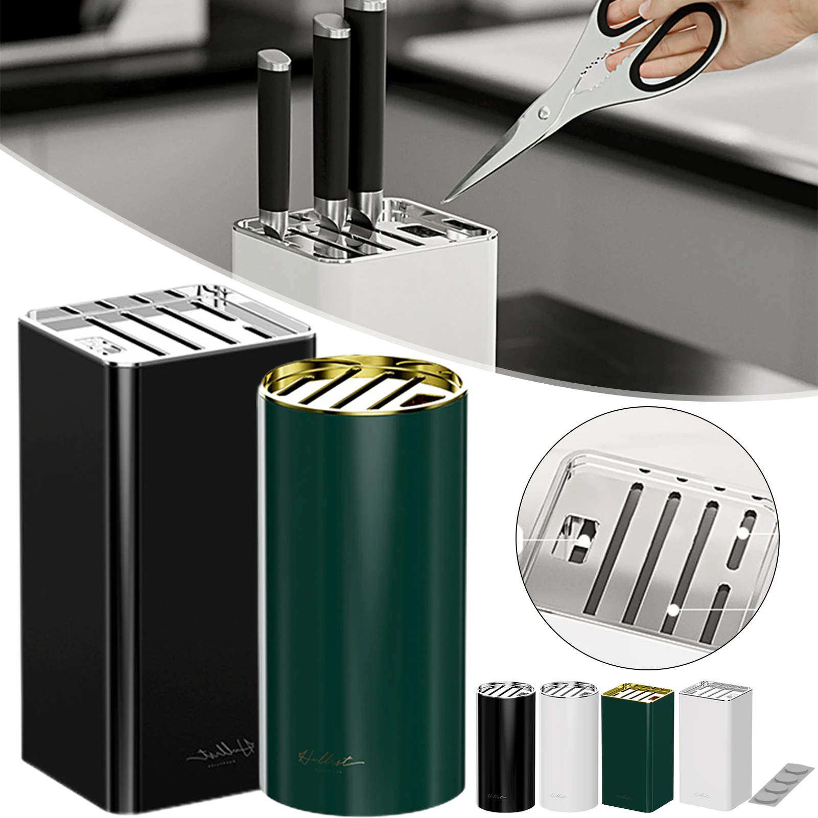 

Universal Kitchen Cutter Holder Large Capacity Countertop Cutter Storage Rack for Home Cutter Organizer Durable Home Accessories