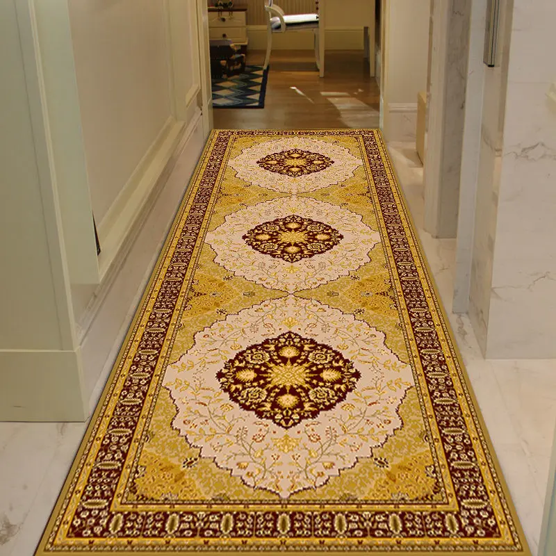 Customizable Aisle Hallway Long Carpets European Stairs Corridor Home Decor Wedding Hotel Area Rug Long Runner Entrance Door Mat