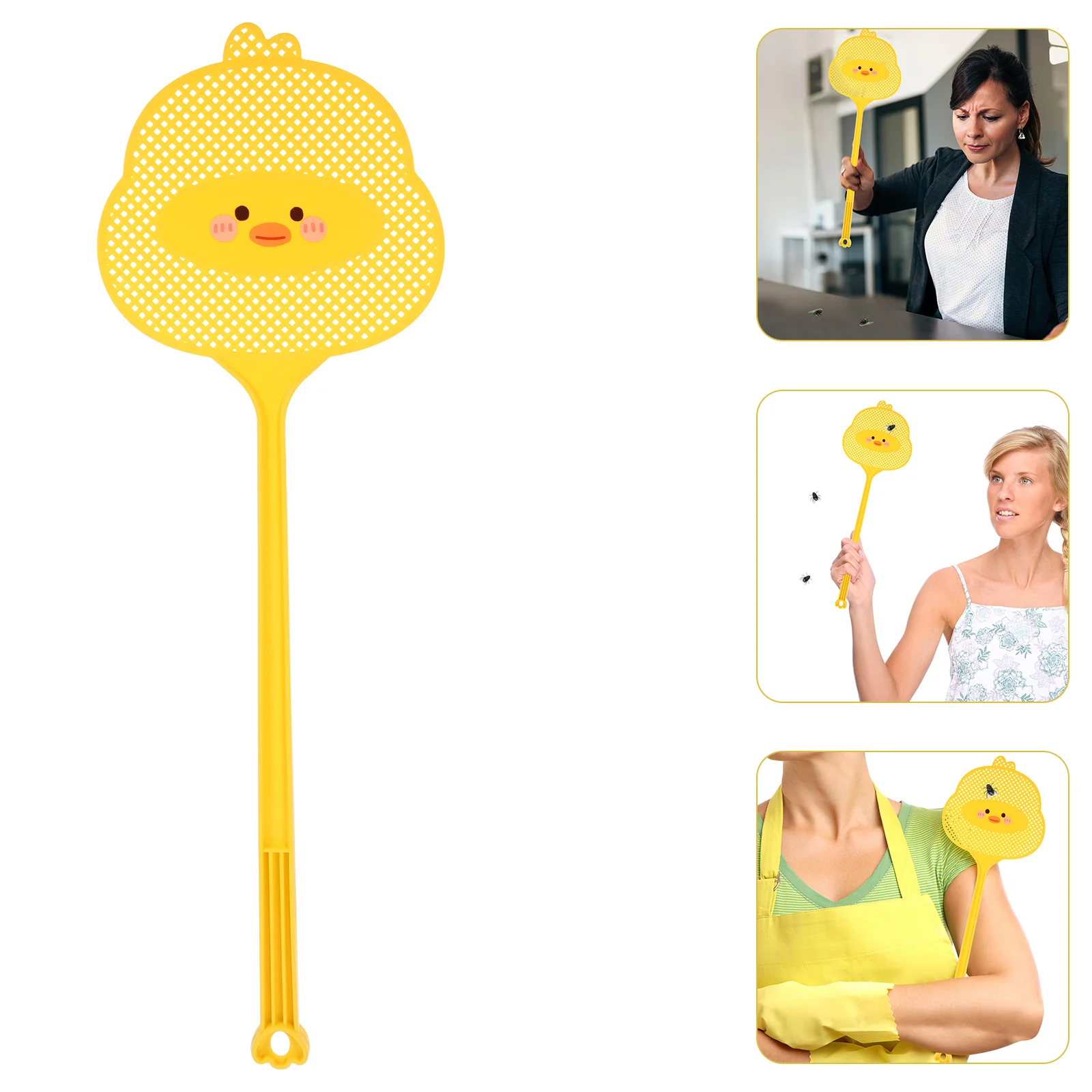 

4Pcs Ergonomic Daily Use Manual Home Accessories Fly Swatter Bug Racket Fly Racket for Bug Home Room Fly