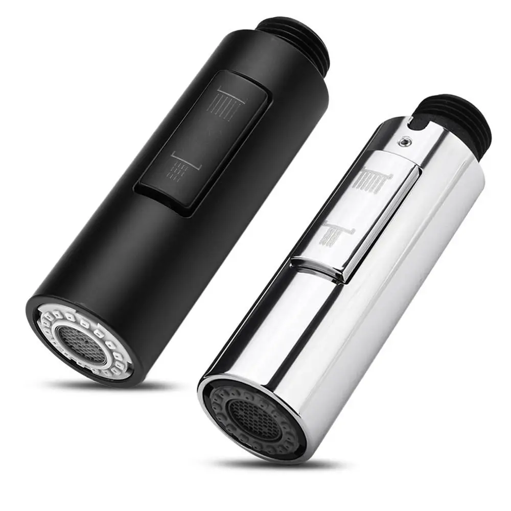 

Universal G1/2 Pull-out Type Faucet Nozzle Kitchen Sink Shower Nozzle Sprayer Silver Black Water Saving Aerator Replacement Tap