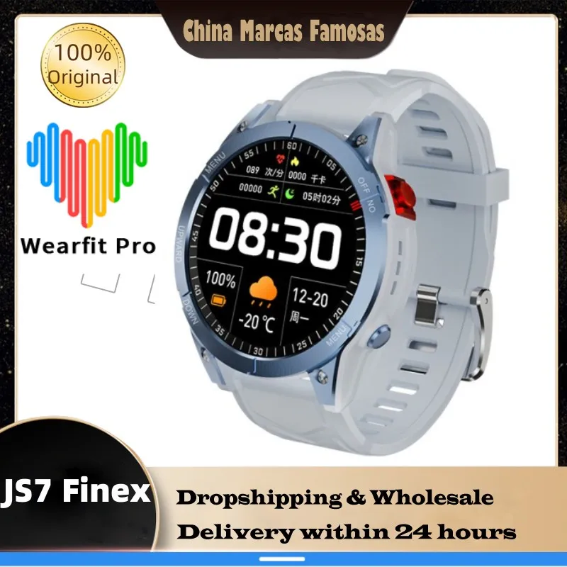 

Новинка, умные часы JS7 Finex, монитор сердечного ритма, женский спортивный браслет с компасом, Bluetooth-вызов, водонепроницаемые мужские и женские часы IOS
