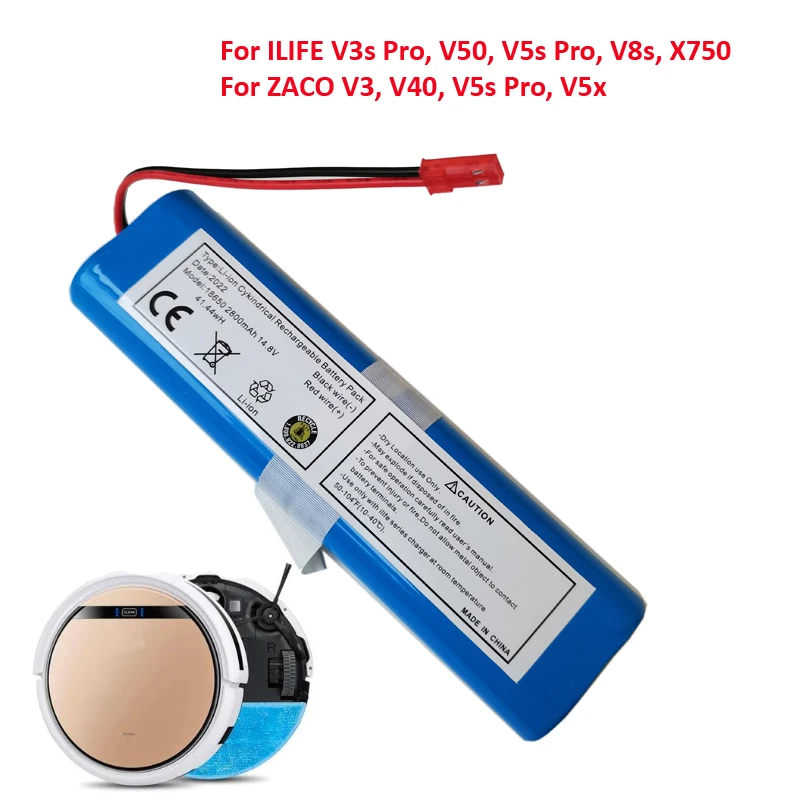 

Vacuum Cleaner Battery 18650B4-4S1P-AGX-2 For Chuwi / DEXP / iLife v50 / v55 v8s v5s pro v3s pro gutrend joy 95 14.4V