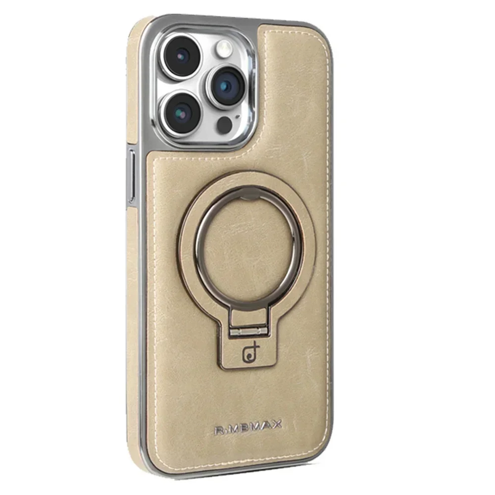 Роскошный Магнитный чехол-подставка из искусственной кожи для телефона Magsafe IPhone