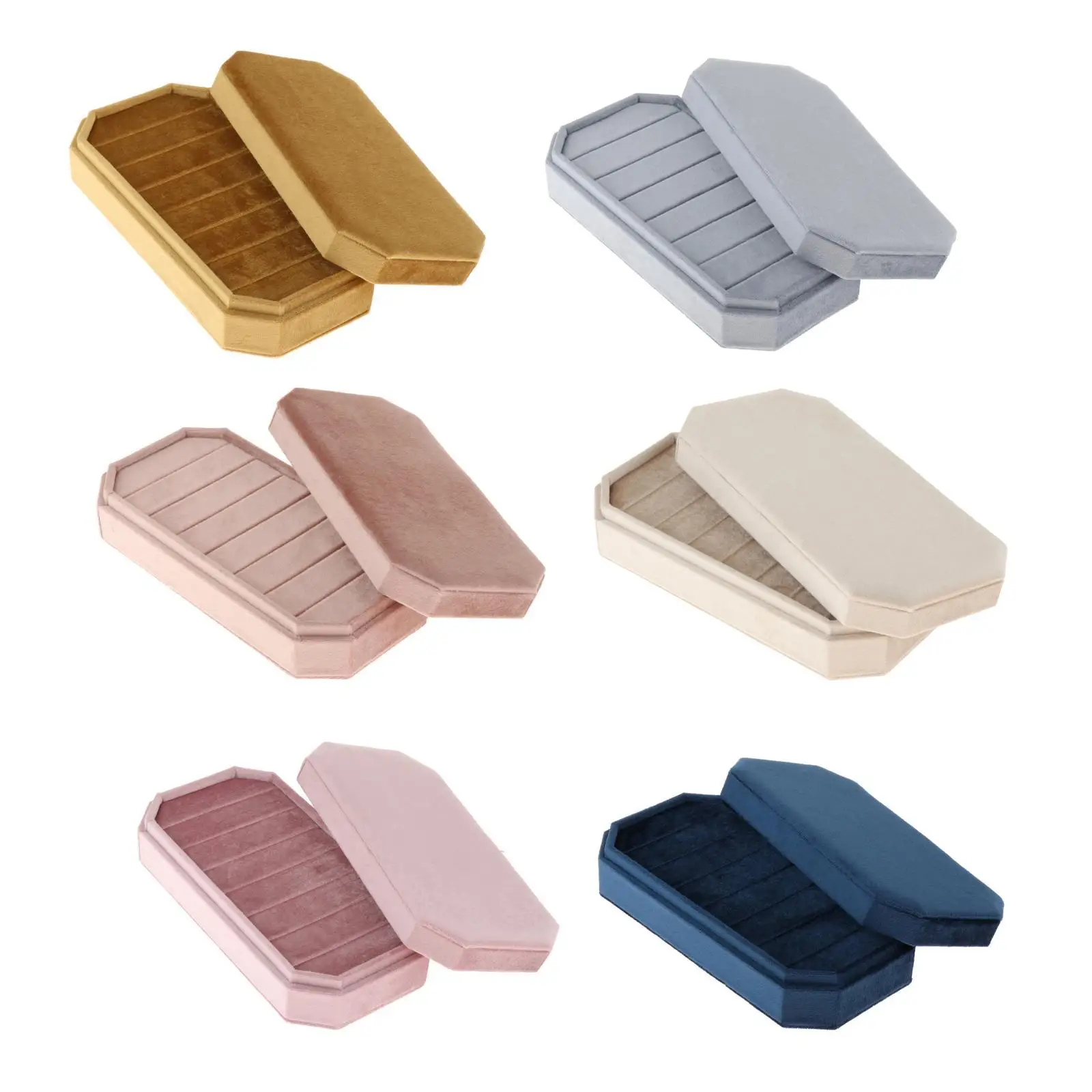 

Rings Holder with Lid Finger Rings Stand Rings Box for Multiple Rings Shows Women Girls