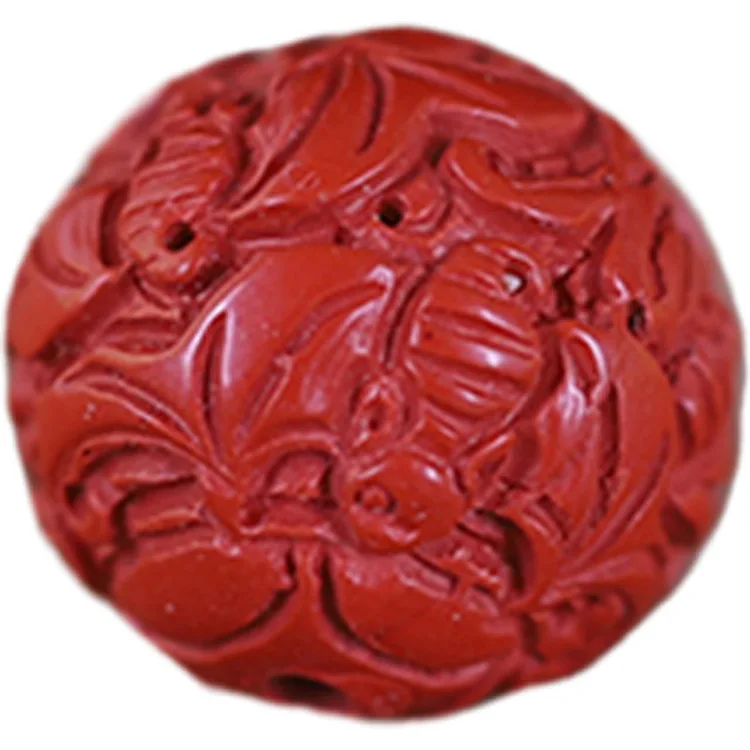 Бусины из киновари с высоким содержанием свободные бусины резной браслет