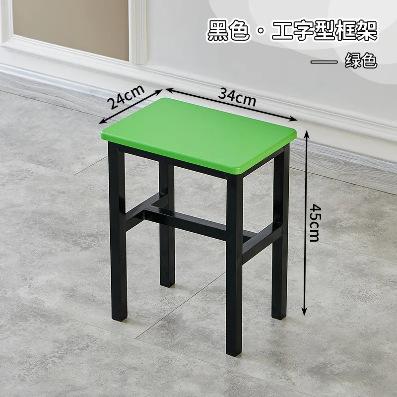 F187 Утолщенный простой квадратный табурет для обучения в общежитии обеденный