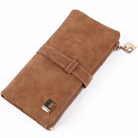 2022 womens wallet long women coin purse pu matte two fold wallets zipper mobile phone purse card holder ladies clutches wallet
