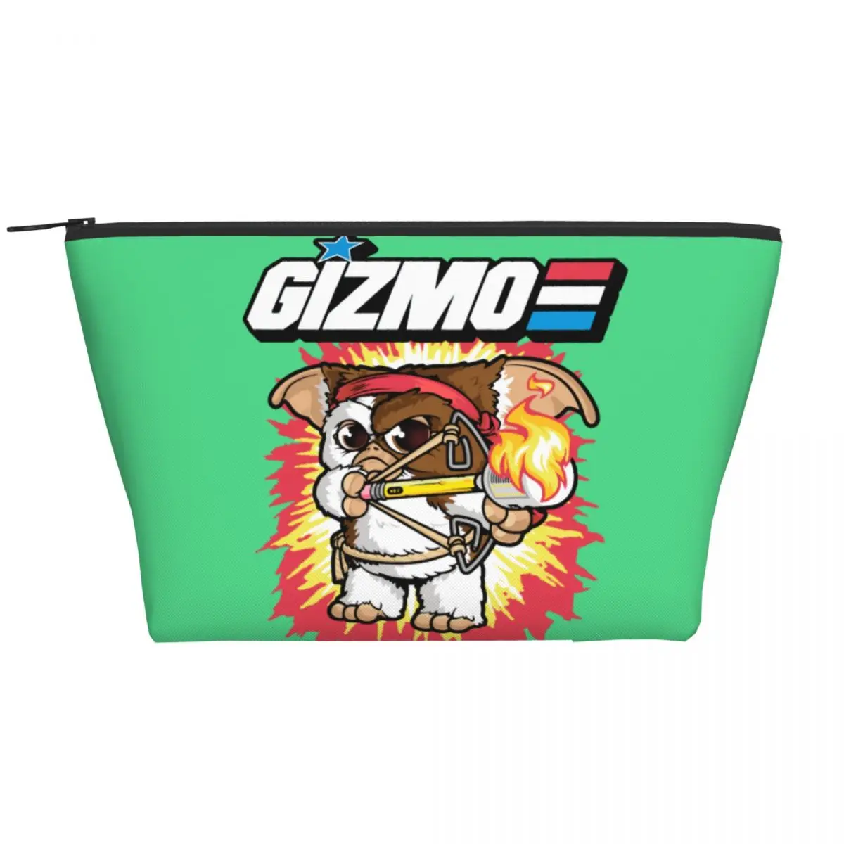 

Custom Gizmo Gremlins Toiletry Bag for Women Horror Movie Mogwai Cosmetic Makeup Organizer Ladies Beauty Storage Dopp Kit Box