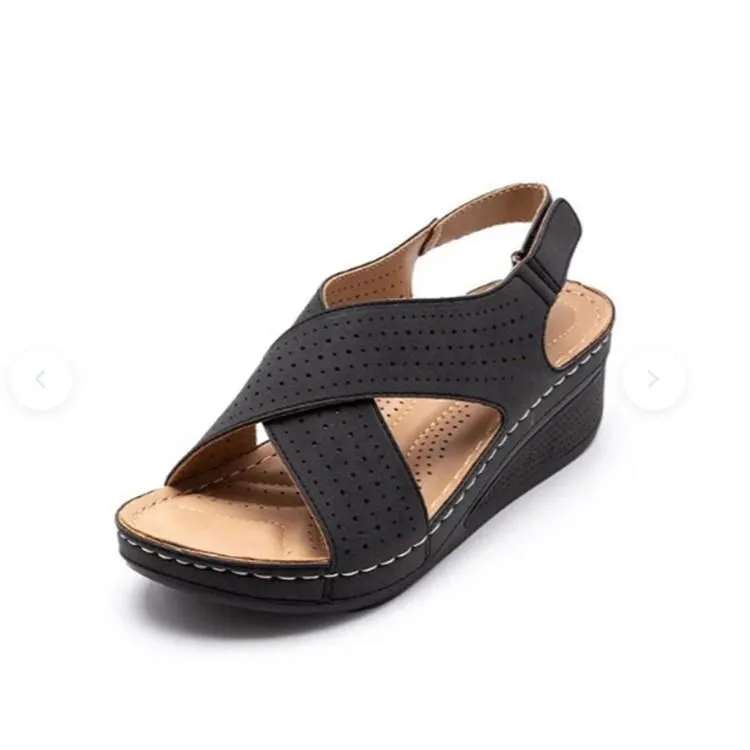 

Women's Summer Wedge Sandals Ankle Strap Open Toe Wedge Sandals for Indoor and Outdoor Activities