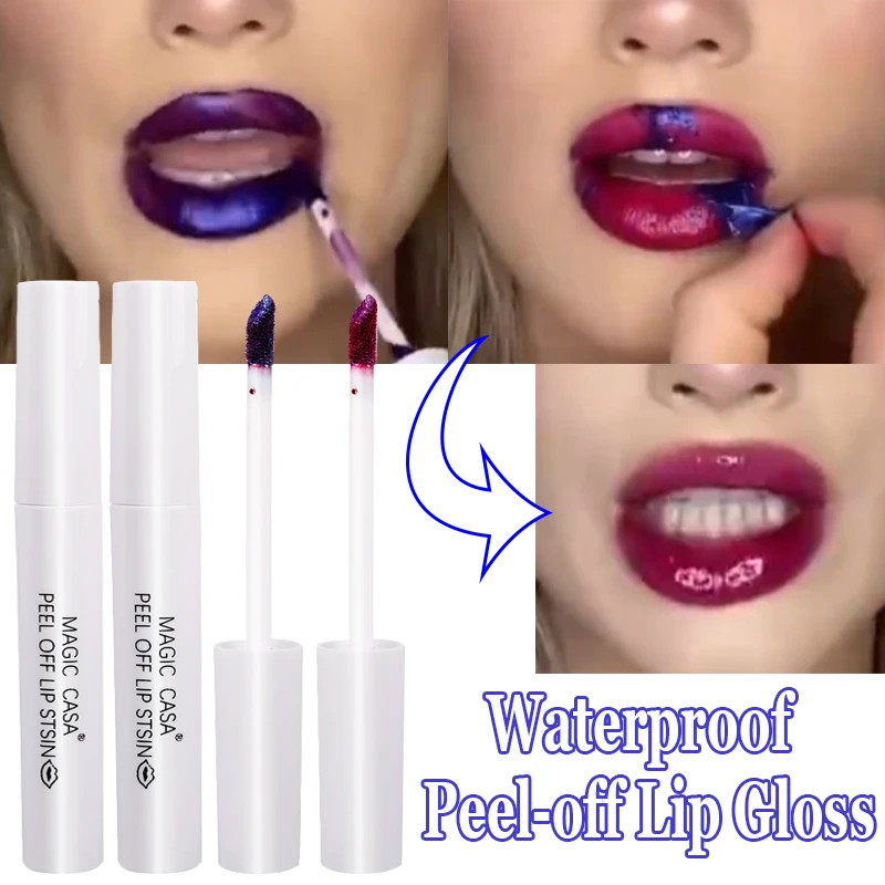 

Waterproof Peel-off Lip Gloss Matte Lip Tinted Long Lasting Color Lipstick Lip Glaze Makeup Beauty Tear-off Lip Stain Cosmetics