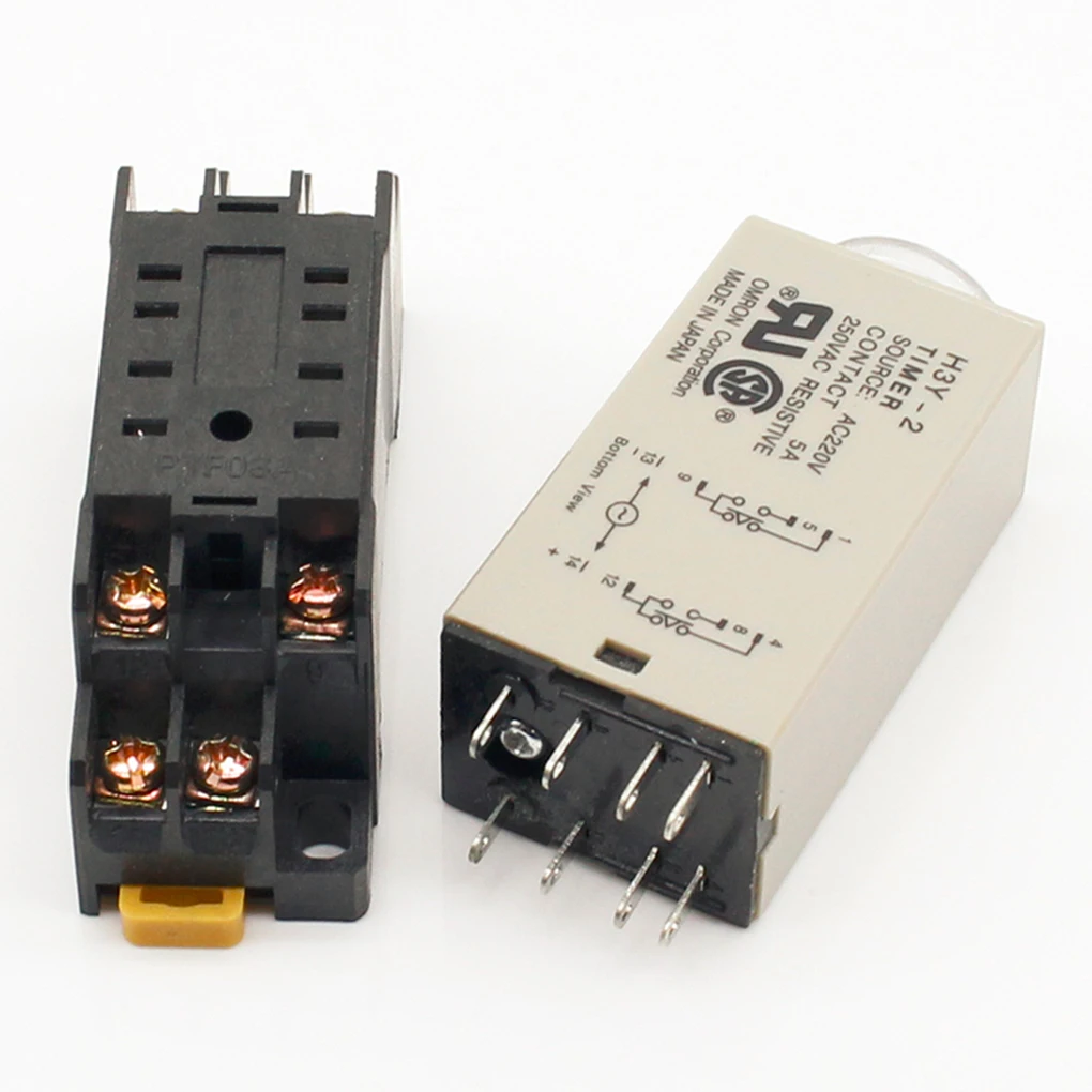 

220V Relay Timer Professional Electric Control Component Large Capacity Precise 5A Current Plastic Case Timing Device