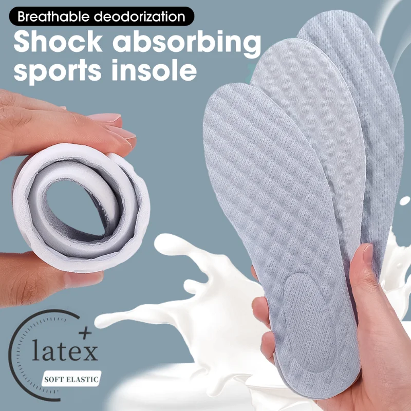 6pcs Sports Shoes Insoles Soft Arch Support Shoe Pads Breathable Orthopedic Sport Insole Feet Care Insert Mesh Cushion Men Women
