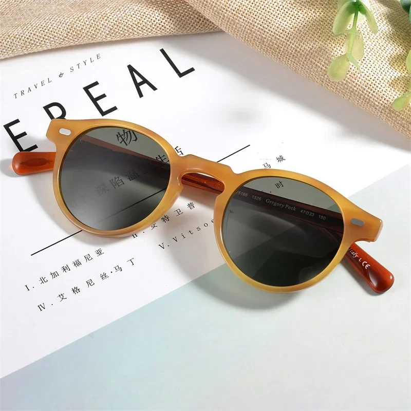 Очки солнцезащитные поляризационные в прозрачной оправе для мужчин и женщин