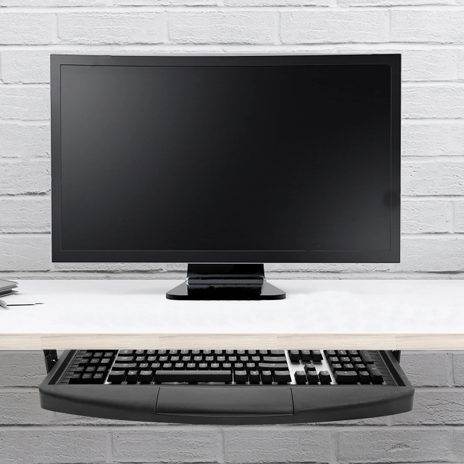 Регулируемый кронштейн подставка для клавиатуры выдвижной лоток под столом