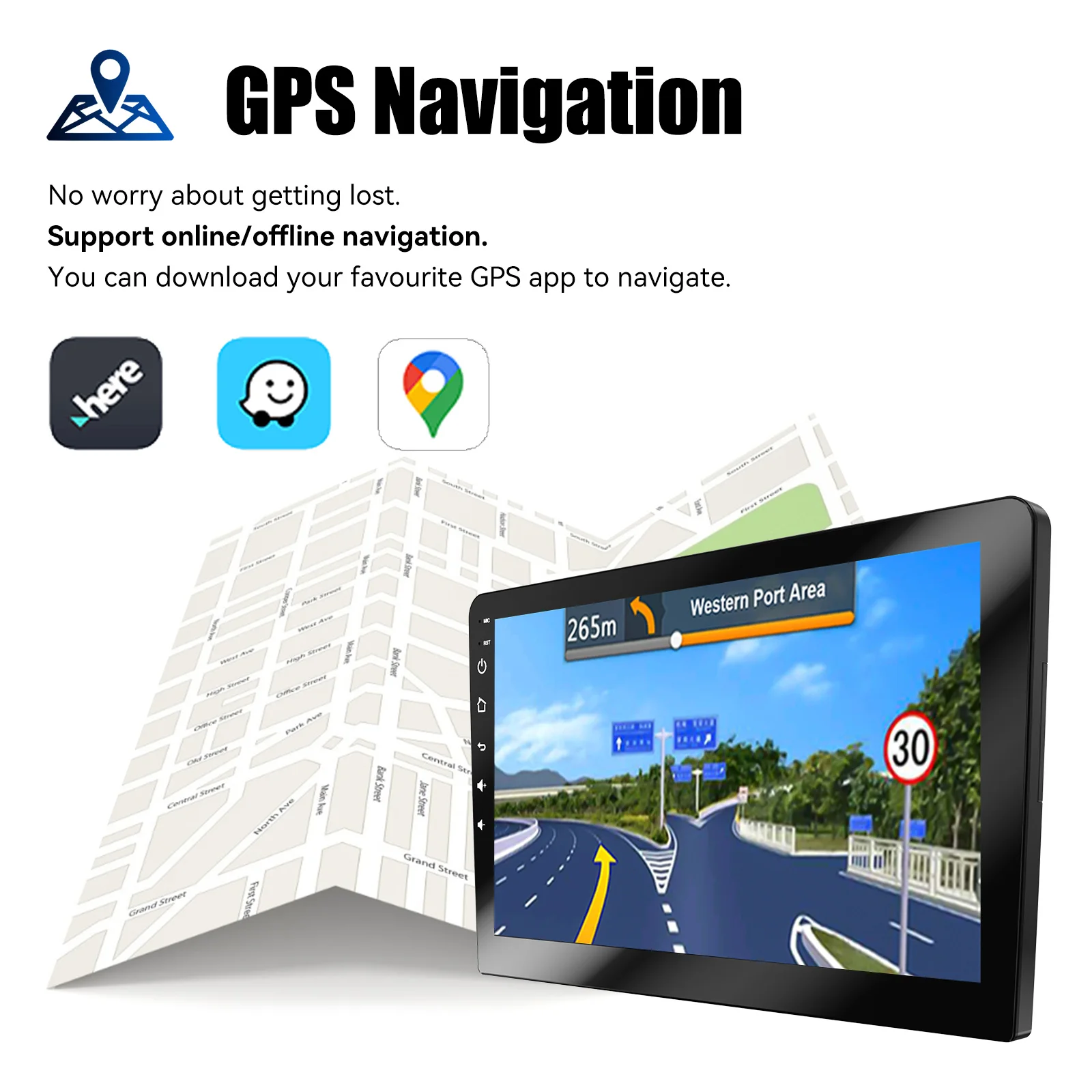 Фото Автомагнитола ESSGOO, 2 Din, 10,1 дюйма, Android, 2 + 32 ГБ, AHD, Hi-Fi, для Honda Civic (модель 06-11) №4