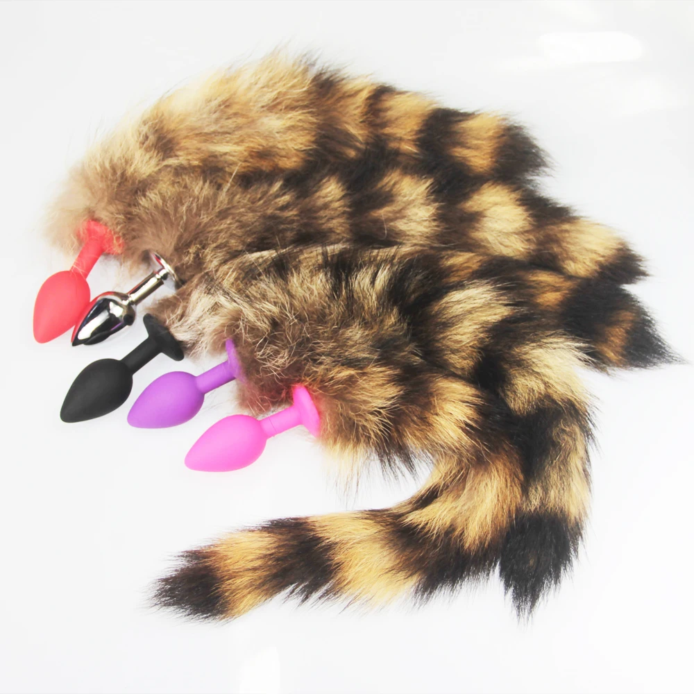 Анальная пробка с лисьим хвостом пуля точка G стимулирующие секс-товары игрушки