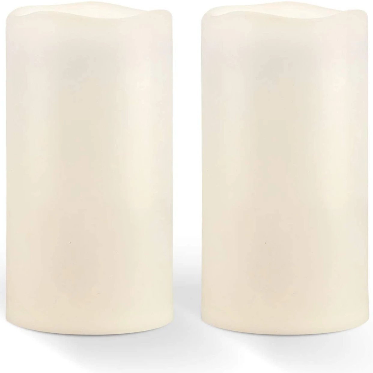 

6" x 4" Waterproof Outdoor Flameless Candle Battery Powered Flash LED for Indoor and Outdoor Lanterns, Durable, Set of 2