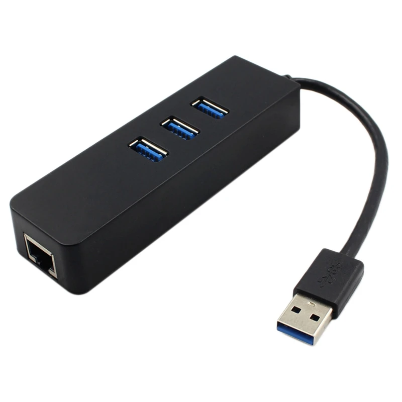 

USB 3.0 Hub 3-Port Gigabit Ethernet Port For Laptops USB Flash Drives Mobile Hard Drives USB Extenders