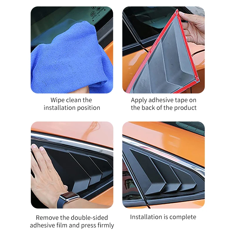 Автомобильный аксессуар боковые вентиляционные жалюзи задняя четверть спойлер