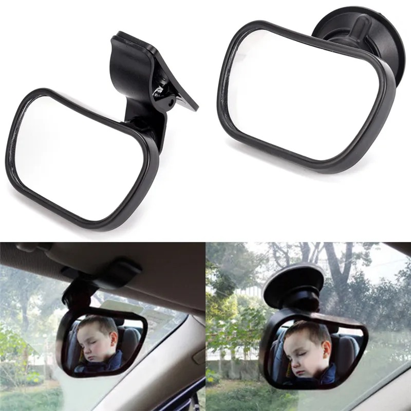 

1set Universal 360 Degree Car Interior Mirror Car Child Mirror For Child Seat Safety Auto Headrest Baby Acrylic Rearview Mirror