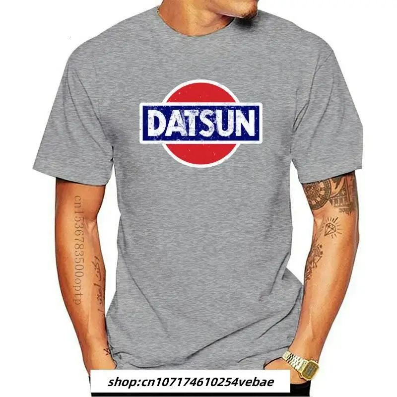

Футболка Datsun мужская с логотипом универсала, тенниска с коротким рукавом, шикарная майка в японском стиле, уличная одежда, цвет красный, лето