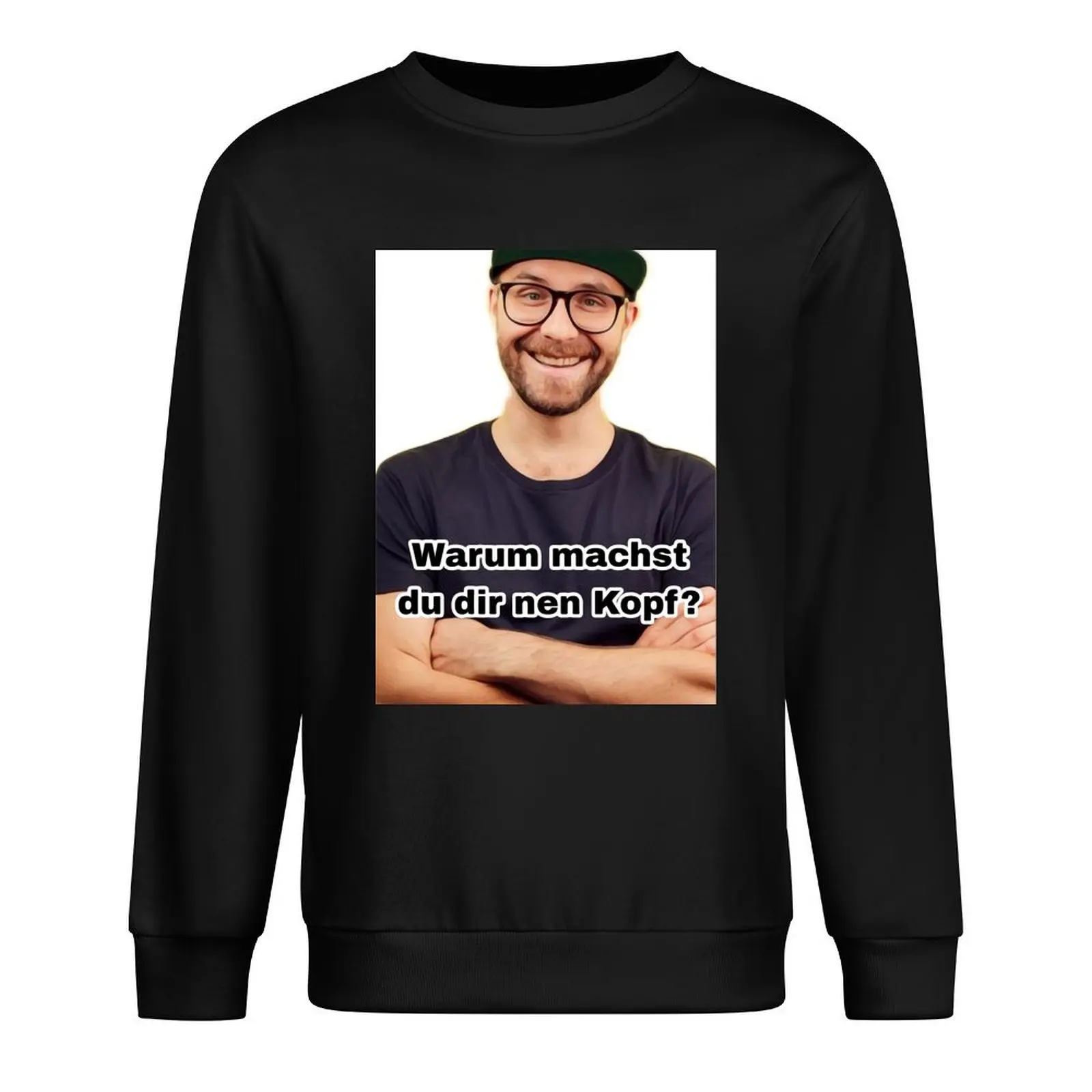 Марк Форстер - Почему ты хидит головой? Пуловер с капюшоном Мемы осенние новинки