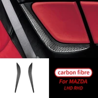 for mazda rx 8 2004 2008 2 pcs real carbon fiber rear seat side sticker trim car interior accessories car interior supplies