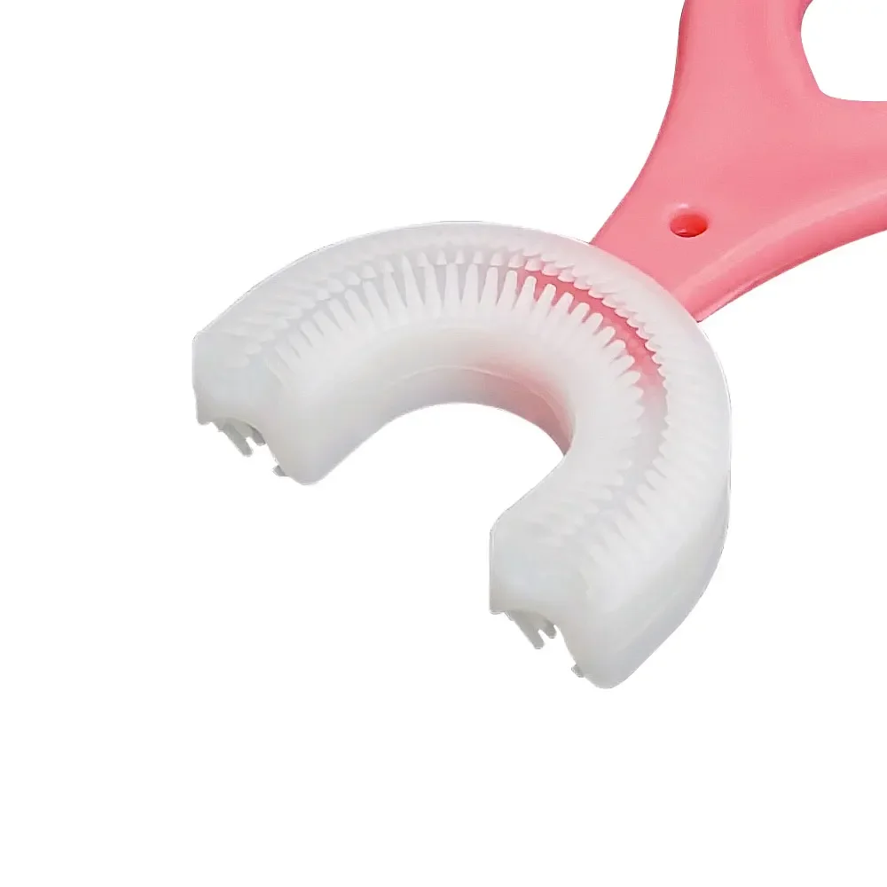 60 шт. детская зубная щетка U-образной формы мягкий очиститель зубов силиконовые