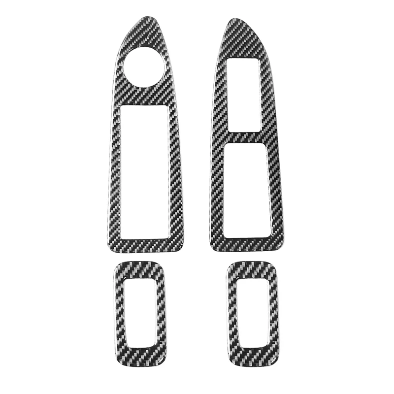 

Наклейки из углеродного волокна черного и красного цветов, аксессуары для салона автомобиля, декоративные аксессуары для Chrysler 300, 2008, 2009, 2010