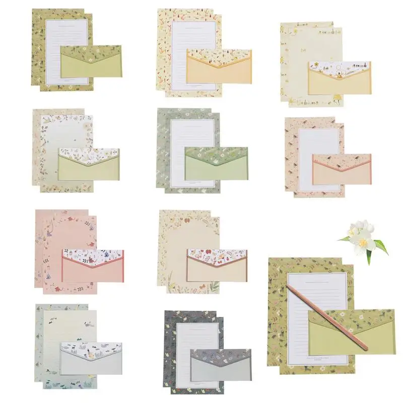 

A5 Cute Letter Paper And Envelopes Set Letter Writing 60 Sheets Vintage Stationary Paper And 30 Envelopes Stationery Set