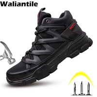 waliantile super light safety work boots for men women puncture proof security work boots steel toe indestructible safety boots