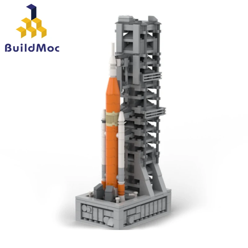 Saturn V Mars Exploration Launch Vehicle Building Block Toy Kid Science Stem Brick Gift