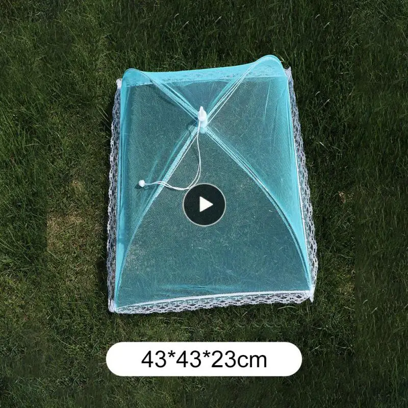 

Washable Breathable Food Covers Anti Fly Mosquito Food Covers Umbrella Mesh Foldable Lace Table Home Using Food Cover