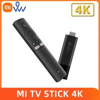 Оригинальный ТВ-стик Xiaomi Mi 4K Bluetooth 5,0 Wifi Google Assistant Android TV 11 HDR четырехъядерный 2 ГБ + 8 Гб смарт-ключ
