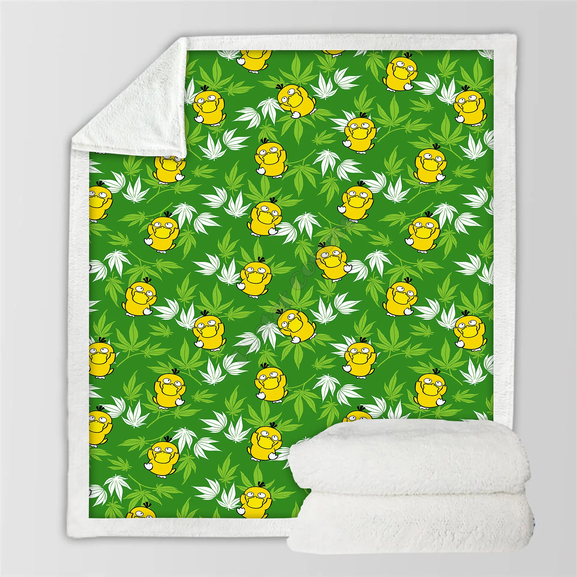 

Уютное Флисовое одеяло премиум-класса с забавным мультяшным рисунком, шерпа-одеяло на кровать, домашний текстиль 01