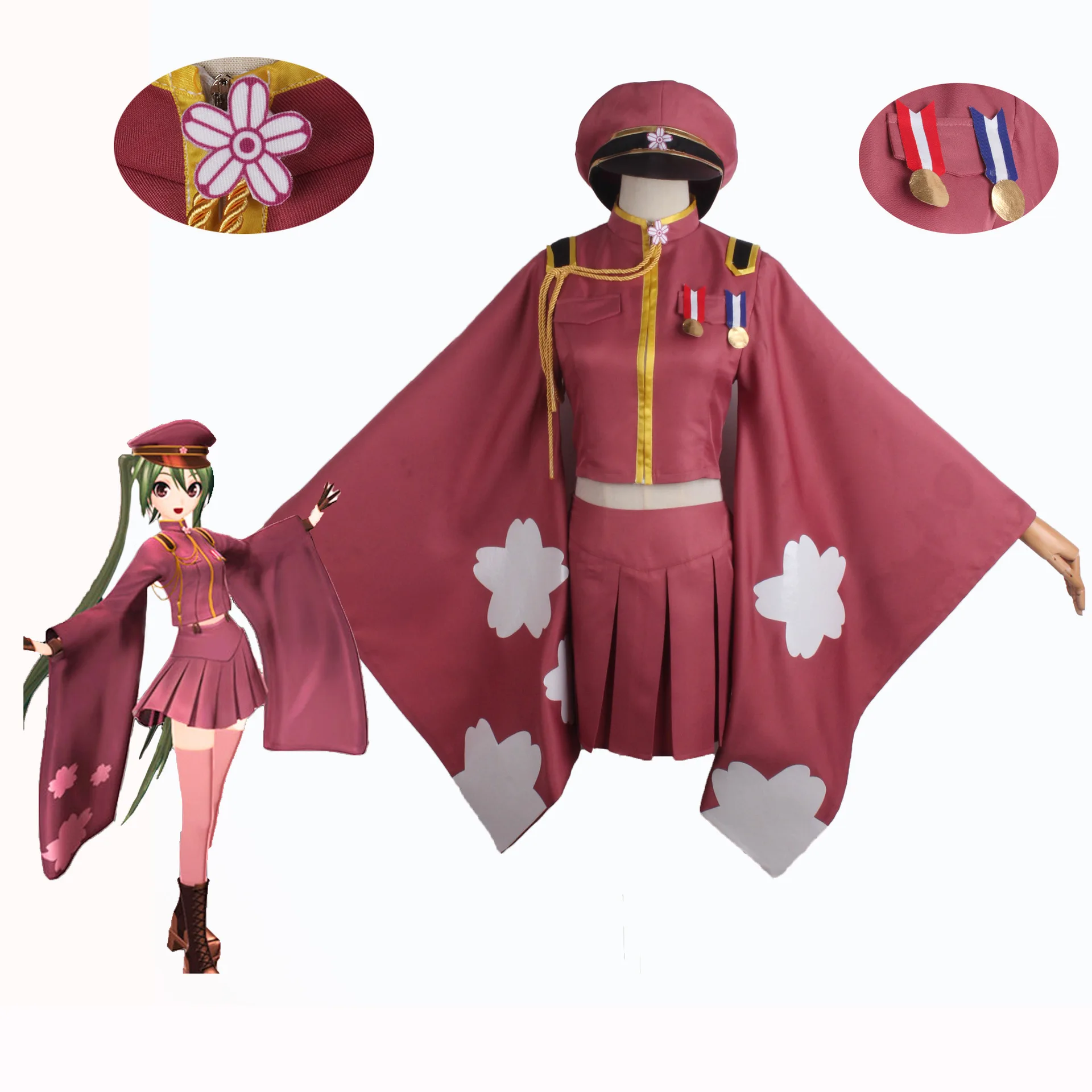 

Senbonzakura Miku Kimono Uniform Outfit Anime Customize Cosplay Costumes