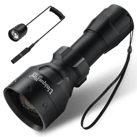 uniquefire 1503 ir 850nm zoomable led flashlight 3 modes torch with remote pressure switch used with night vision device